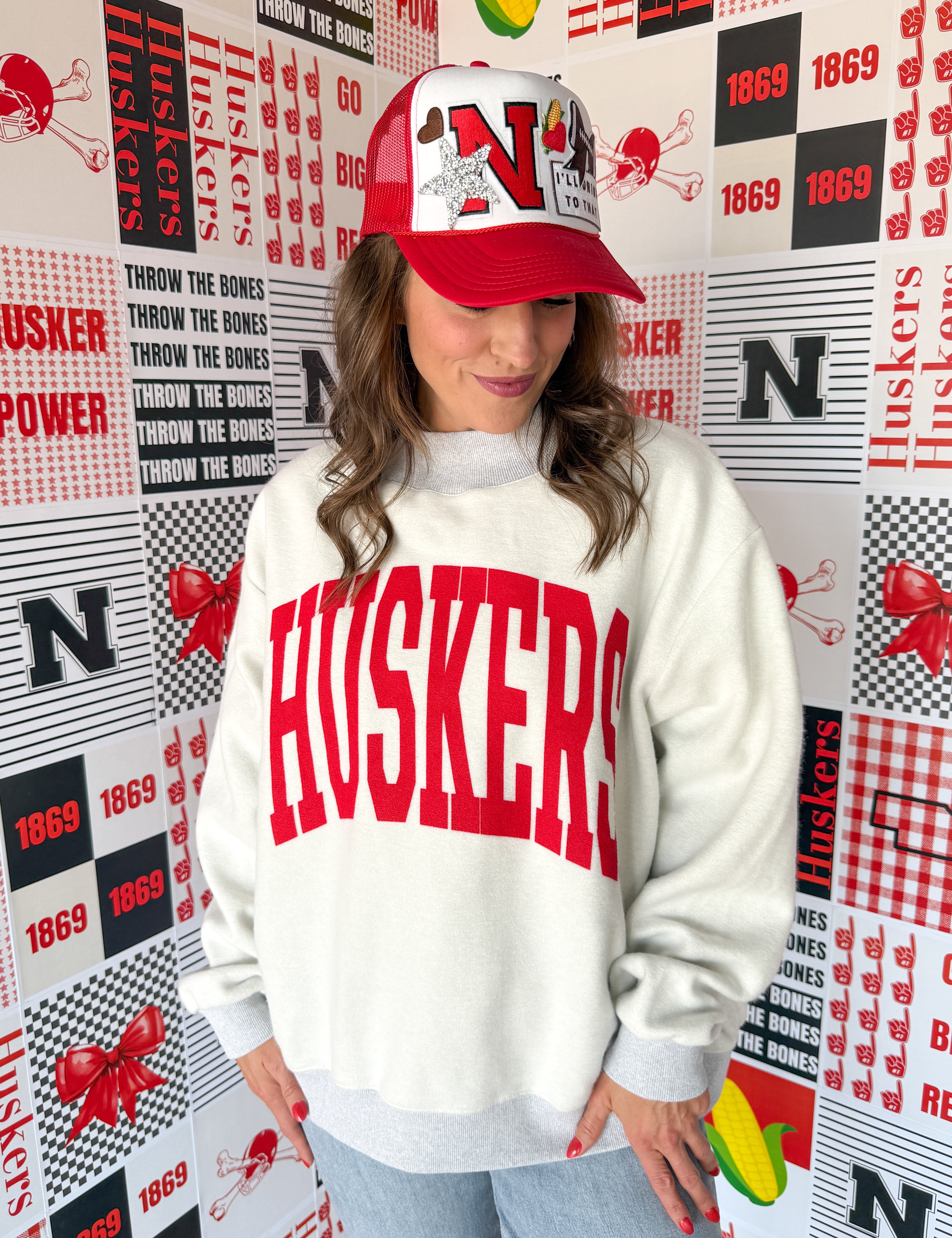 Huskers Reversible Mock Neck Sweatshirt - Ana Patricia Boutique