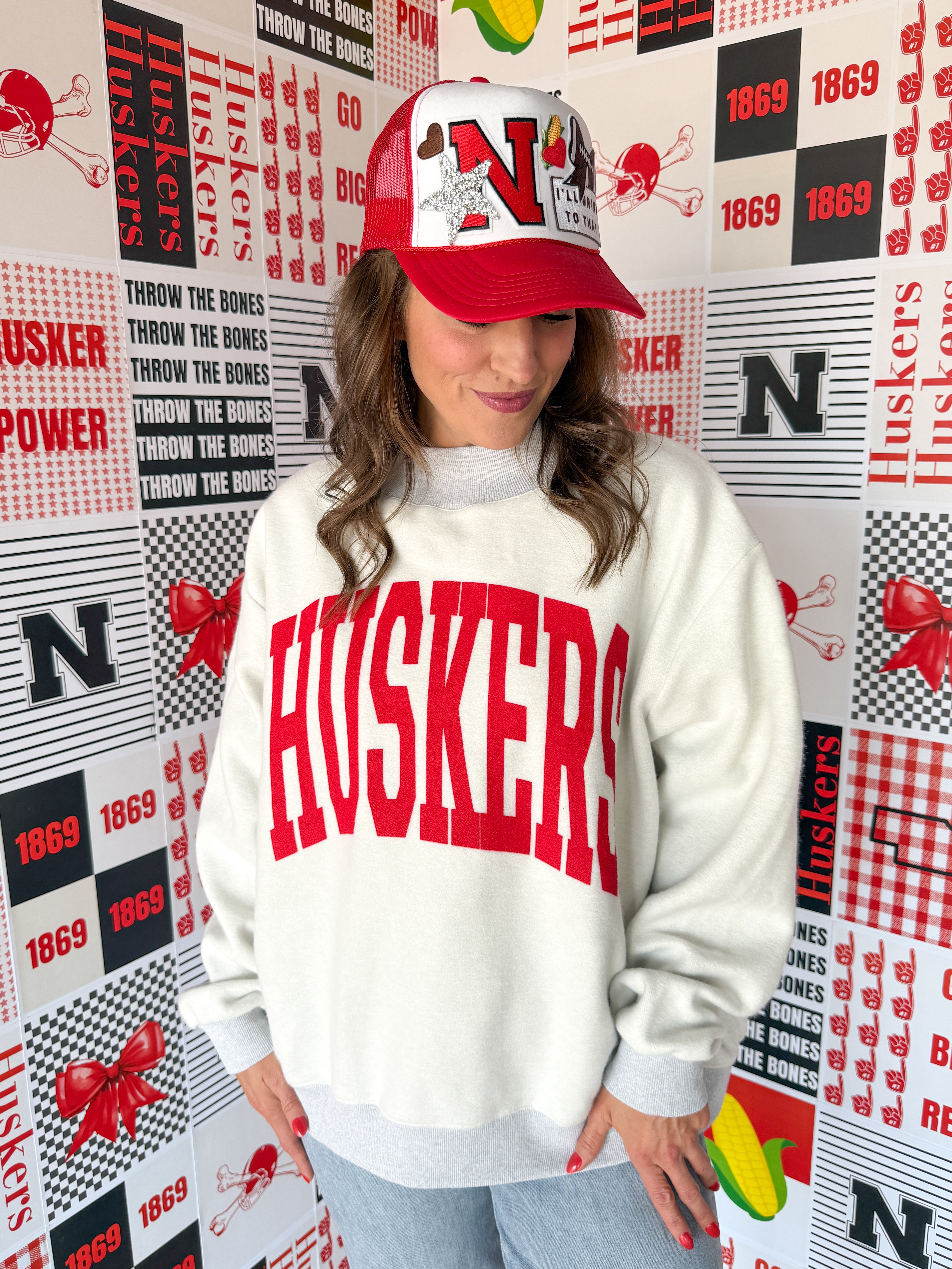 Huskers Reversible Mock Neck Sweatshirt - Ana Patricia Boutique