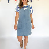 Overall Dress- Denim