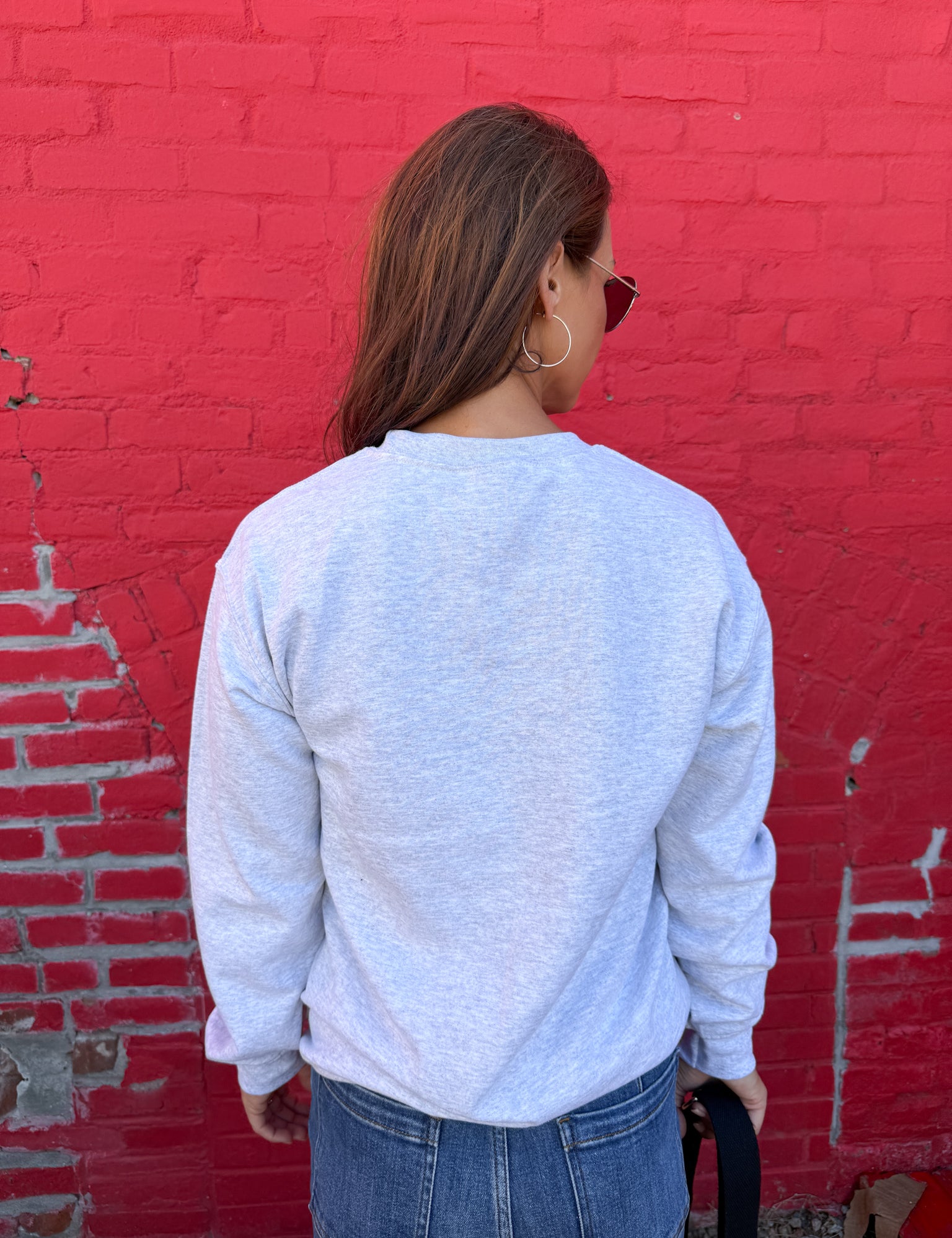 Huskers Embroidered Crewneck - Ana Patricia Boutique