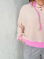 Leisurely Lounge Pullover- Blush/Pink