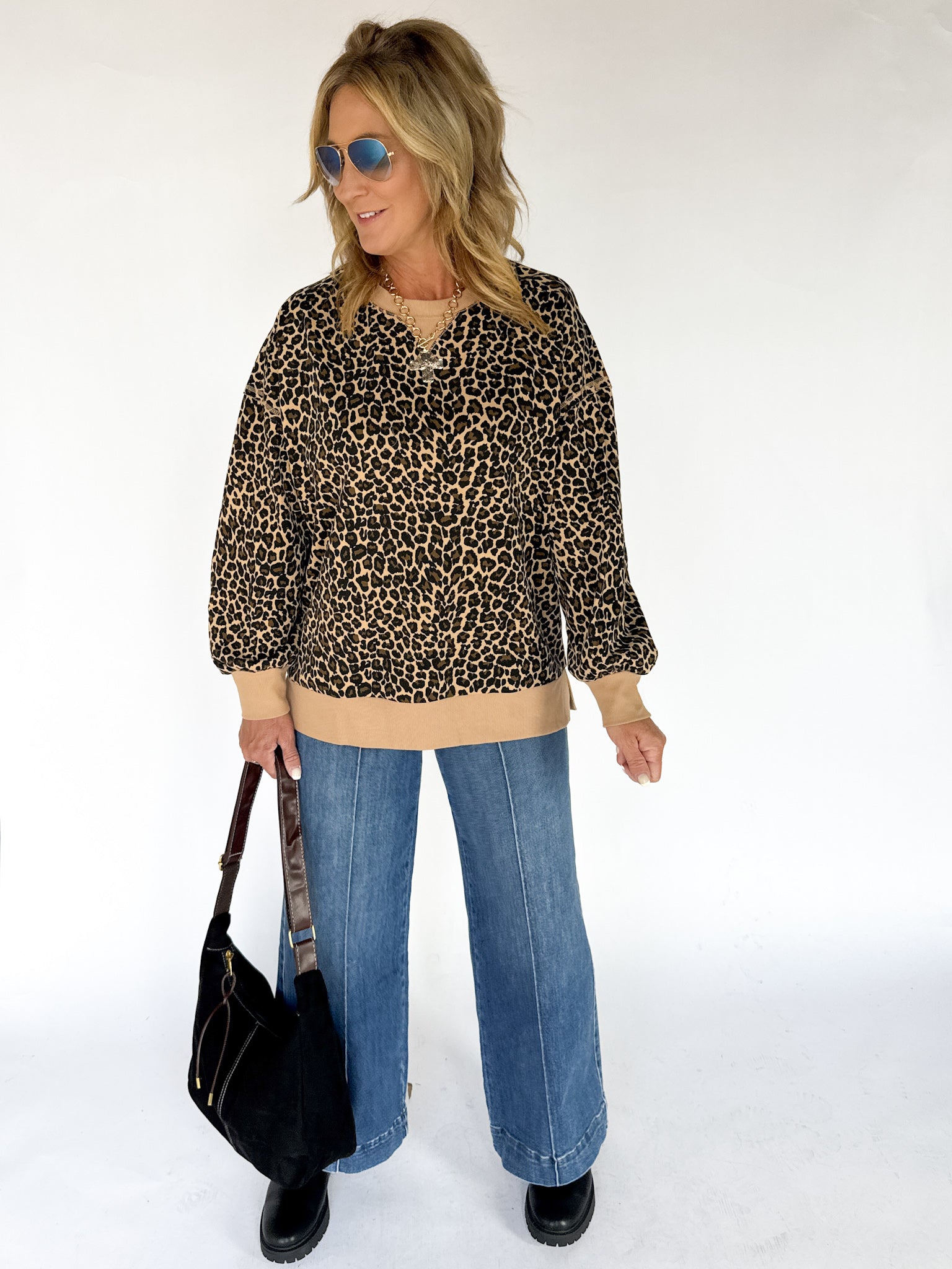 Leopard Crewneck - Ana Patricia Boutique