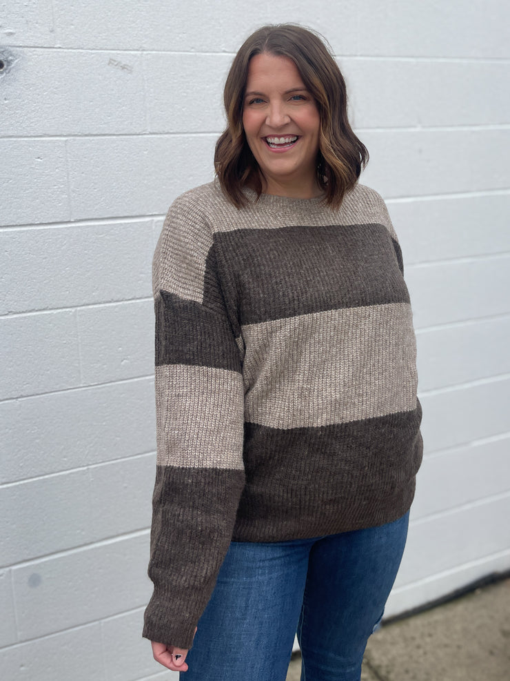 The Drea Sweater- Brown