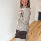 Lapel Collar Cardigan- Mocha