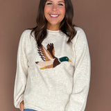 Mallard Flying Duck Sweater