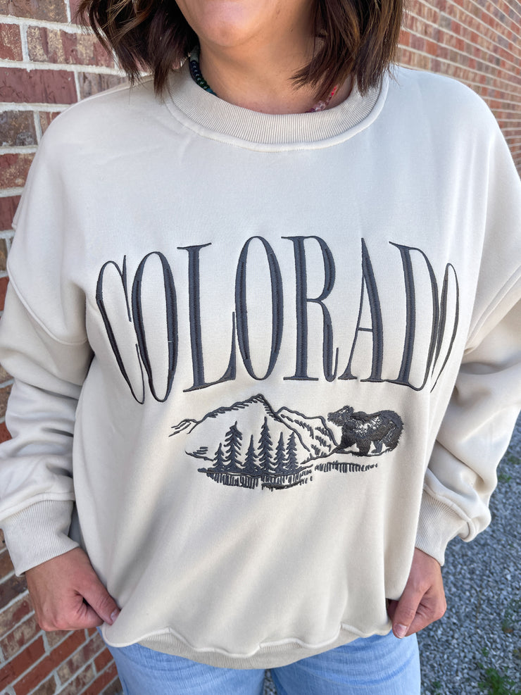 Colorado Crewneck- Beige