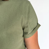 The Mali Basic Tee-Olive - Ana Patricia Boutique