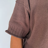 Crewneck Sweater- Brown