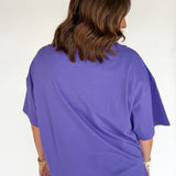 Crewneck Tee- Purple - Ana Patricia Boutique