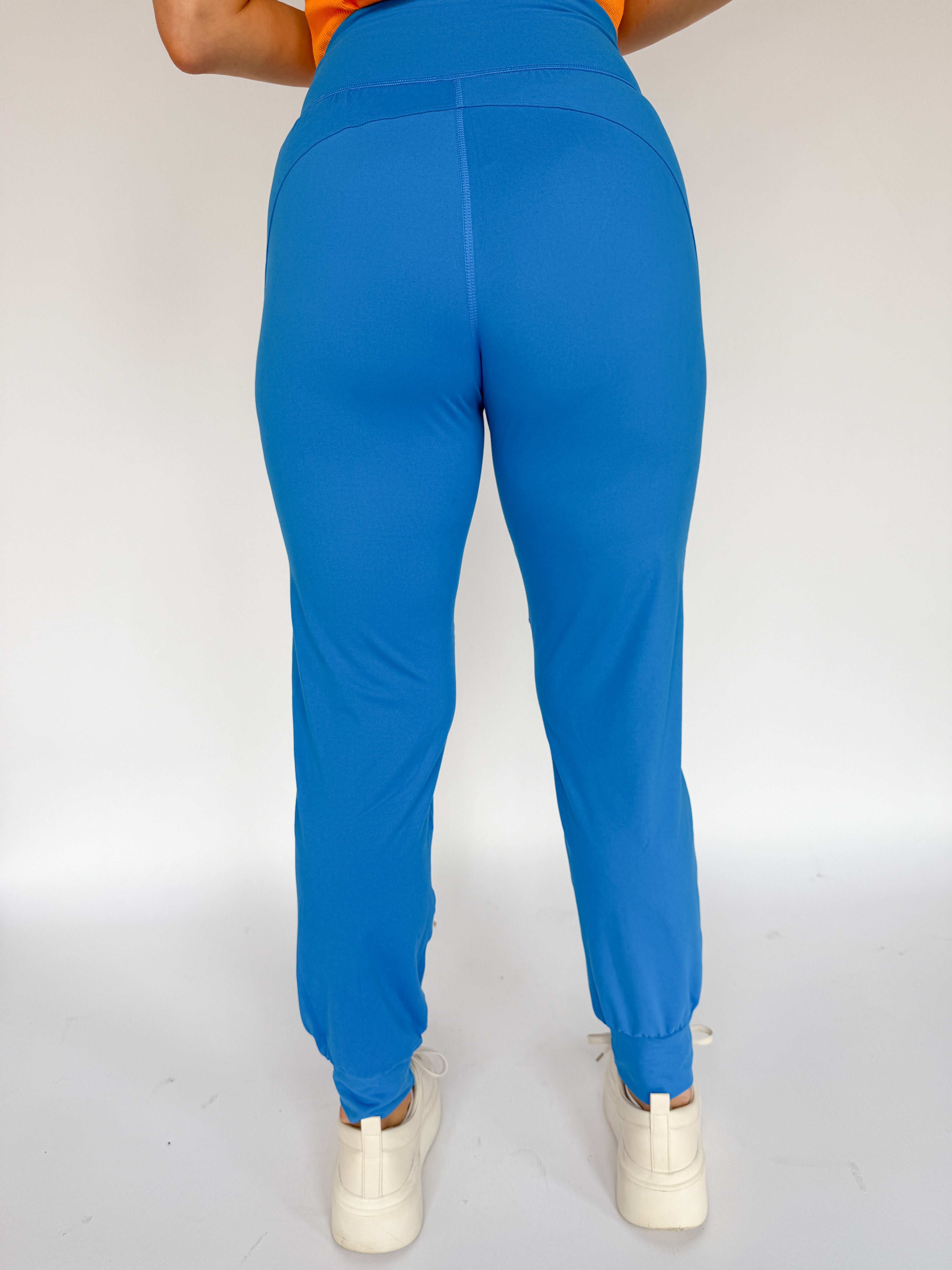 In Training Joggers- Blue - Ana Patricia Boutique