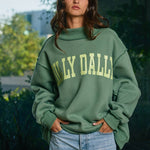 Dilly Dally  Mock Sweatshirt - Ana Patricia Boutique