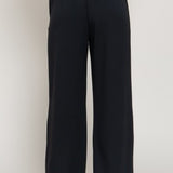 Soft Scuba Wide Pants- Black