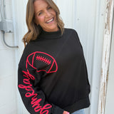 Gameday Embroidery Mock Neck