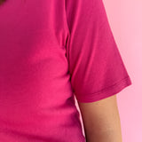 Classic Boxy Fit Tee- Pink - Ana Patricia Boutique