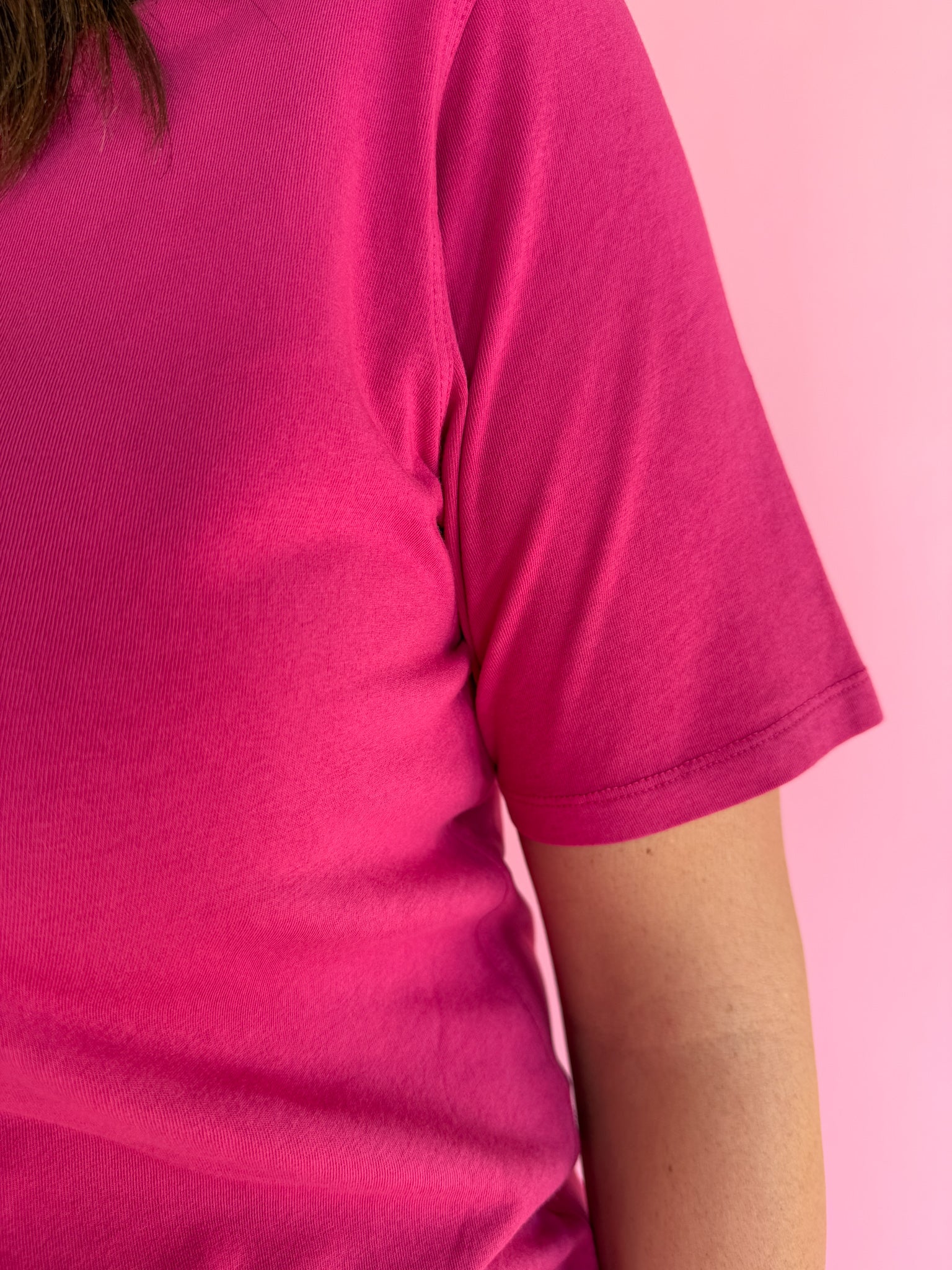 Classic Boxy Fit Tee- Pink - Ana Patricia Boutique