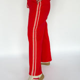 Jersey Track Pant- Red