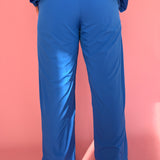 Windbreaker Track Pants- Blue - Ana Patricia Boutique