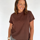 The Mali Basic Tee-Brown - Ana Patricia Boutique