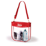 Huskers Large Clear Purse with Zipper