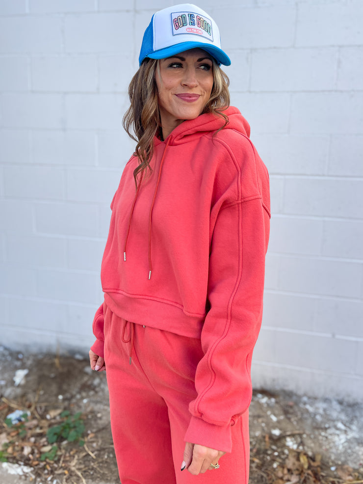 Simple Pullover- Coral