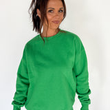 Crewneck Fleece-Green