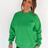 Crewneck Fleece-Green