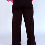 Scuba Wide Leg Pants- Black - Ana Patricia Boutique