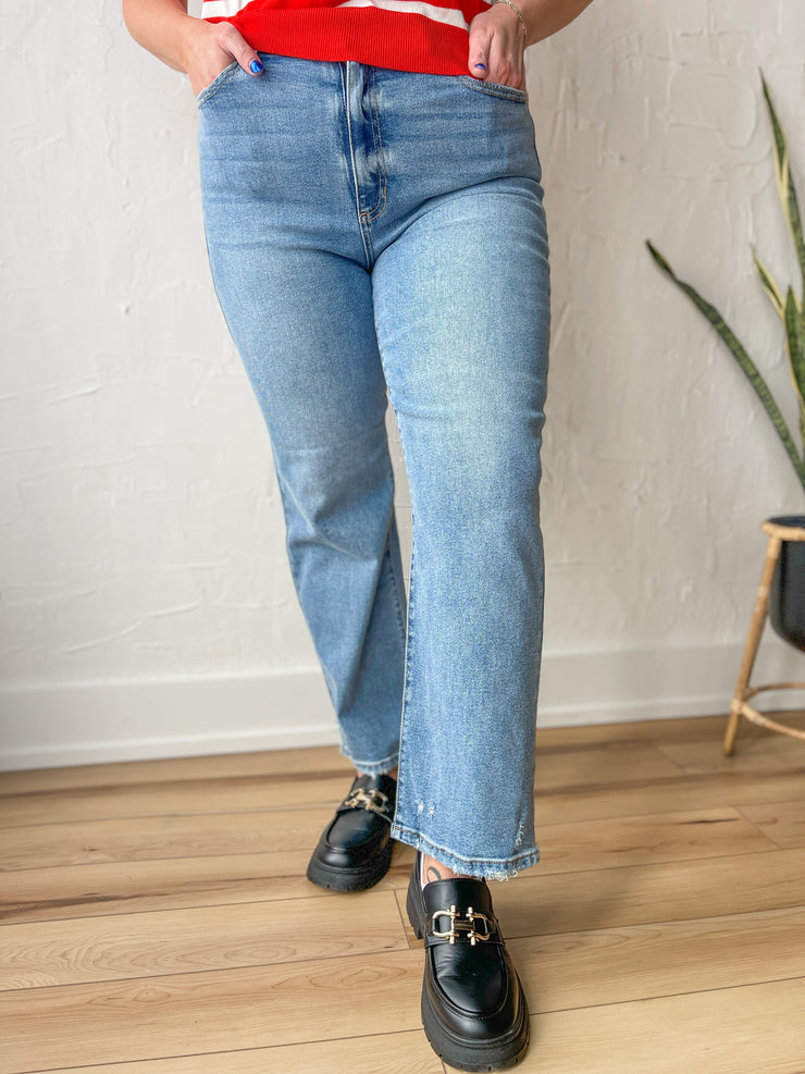 The Bristol High Rise Straight Jeans