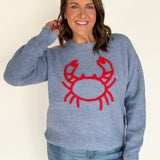 Crab Embroidered Sweater