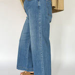 Pintuck Wide Leg Denim Jeans - Ana Patricia Boutique