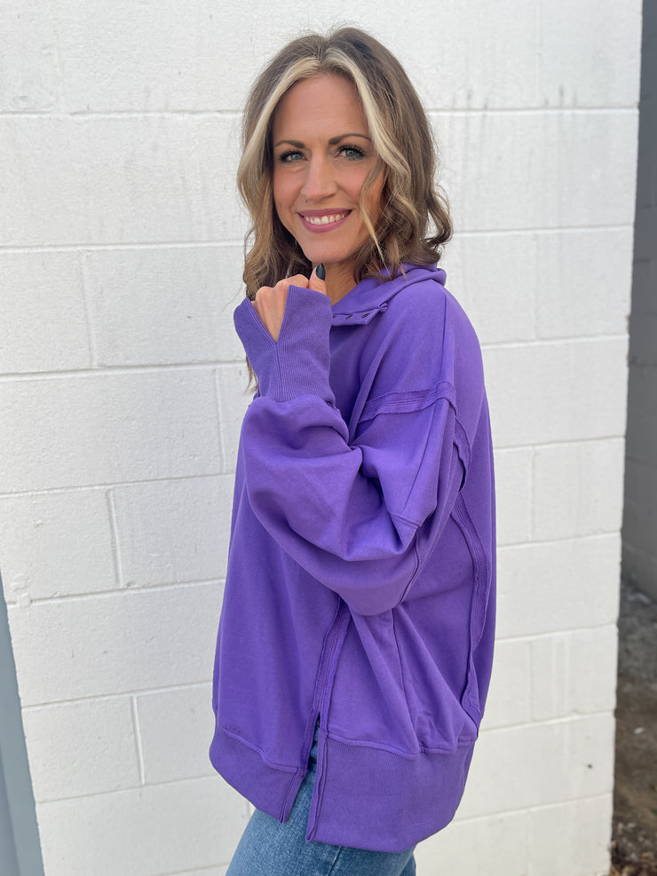 The Britt Pullover- Purple