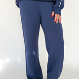 Modal Scuba Piping Pant-Navy