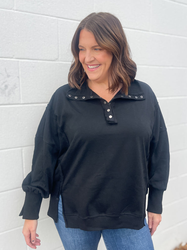 The Britt Pullover- Black