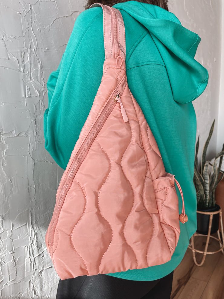 Easy On Puffer Sling- Pink