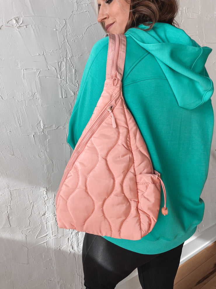 Easy On Puffer Sling- Pink