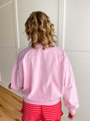 Comfort Crush Pullover- Soft Pink