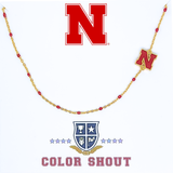 University of Nebraska Side Logo Necklace