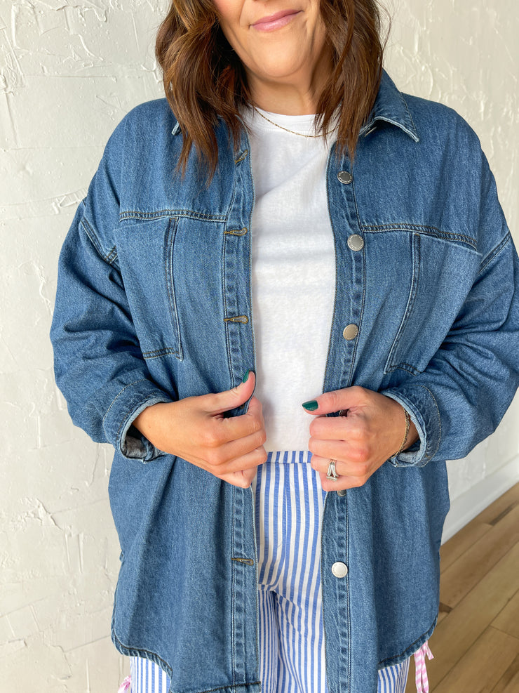 Denim Button Up Jacket