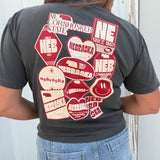 Nebraska-State Sticker Tee