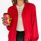 Butter Soft Oversized Jacket- Red