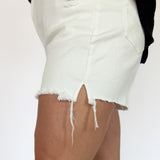 Comfort Denim Short- White