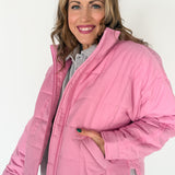 Quilted Jacket- Pink