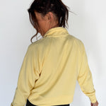 Luxe Ribbed 3/4 Zip-Yellow - Ana Patricia Boutique