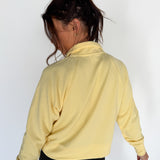 Luxe Ribbed 3/4 Zip-Yellow - Ana Patricia Boutique