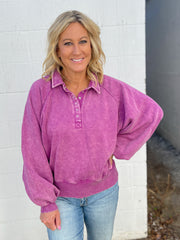 The Lexi Pullover- Plum