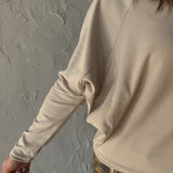 Brushed Cowl Neck Top- Cream - Ana Patricia Boutique