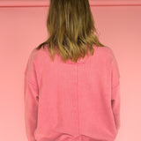 Strawberry Patch Crewneck- Mauve
