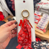 Nebraska Cornhuskers Logo Bandana Bag Charm