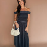 Off the Shoulder Polka Dot Dress