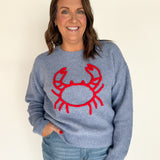 Crab Embroidered Sweater